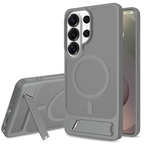 Samsung Galaxy S26 Ultra Case with Stand MagSafe Compatible — Slim Military Grade Drop Protection Magnetic Shockproof Cover, Anti-Fingerprint Phone Case for Galaxy S26 Ultra 6.9 inch, Gray