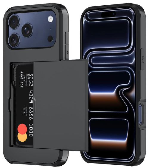 17 Pro Case Wallet,Built-In Card Holder, Heavy Duty Protective Dual Layer Shockp