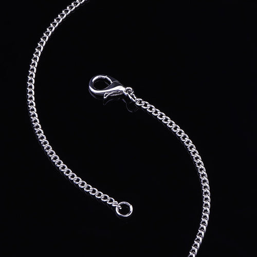 12 Pack Iron DIY Chain Necklaces Lobster Clasp Link Chain Necklaces Silver Plate