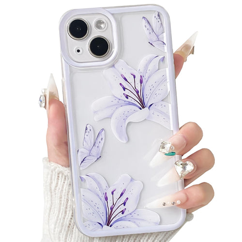 14 Case Cute Durable Lily Flower Floral Butterfly Pattern For Women Girls Color