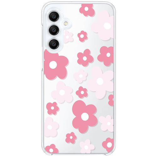 Samsung Galaxy S24 Ultra Case for Women — Cute Pink Floral Aesthetic Design, Slim Clear TPU Shockproof Protective Phone Cover for Galaxy S24 Ultra 6.8