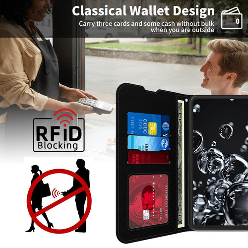 Samsung Galaxy S24 FE Wallet Case — Red Dragon Folio Leather with Card Holder, Wrist Strap & Kickstand, Magnetic Shockproof Protective Cover for
