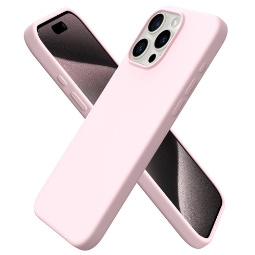 15 Pro Max Case 6.7", Slim Liquid Silicone 3 Layers Soft Gel Rubber Shockproof P