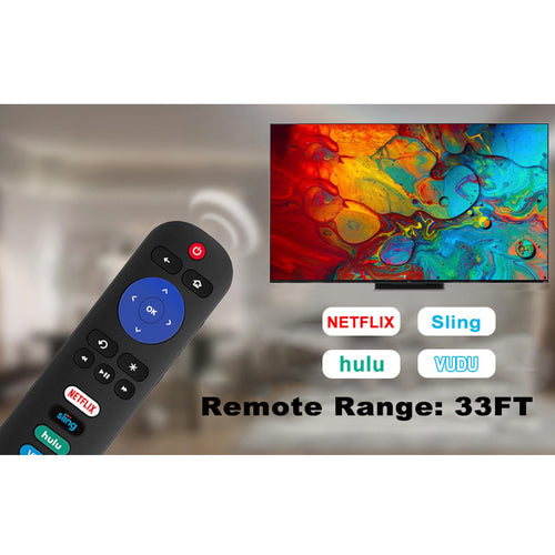 2 Universal Replace Remote Applicable For Tcl Roku Tv/Hisense Tv/Onn Tv/Philips