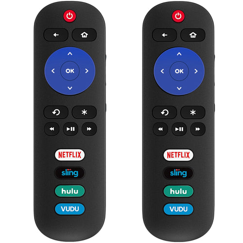 2 Universal Replace Remote Applicable For Tcl Roku Tv/Hisense Tv/Onn Tv/Philips