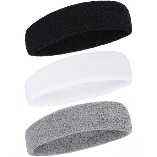Sports Headband for Men and Women Terry Cloth Moisture Wicking Sports Sweatband