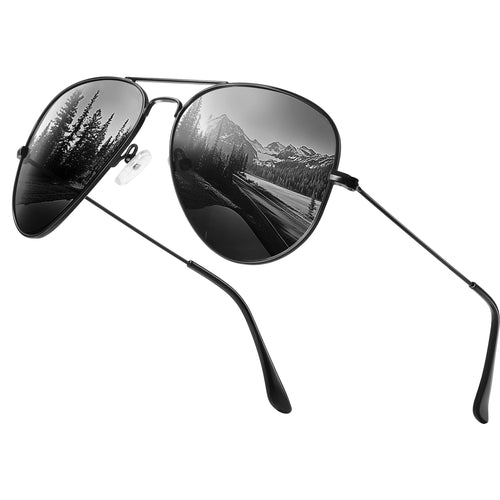 Aviator Sunglasses for Men Womens Polarized UV400 Protection Driving Sun
