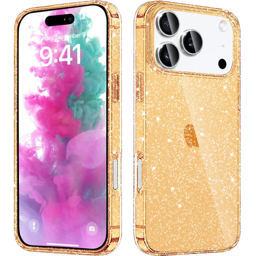 17 Pro Case Clear Glitter, Hard Pc Back Shockproof Protective Bumper Cover, Spar