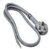 Prime RD100304 3-Pole 3-Wire SRDT 30A 125/250-Volt Dryer Cord, Gray, 4-Feet