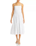 Aqua Sleeveless Smocked Eyelet Dress, Size Small