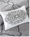 Madison Park Anouk 12-PC. Jacquard Comforter Set, Silver, King