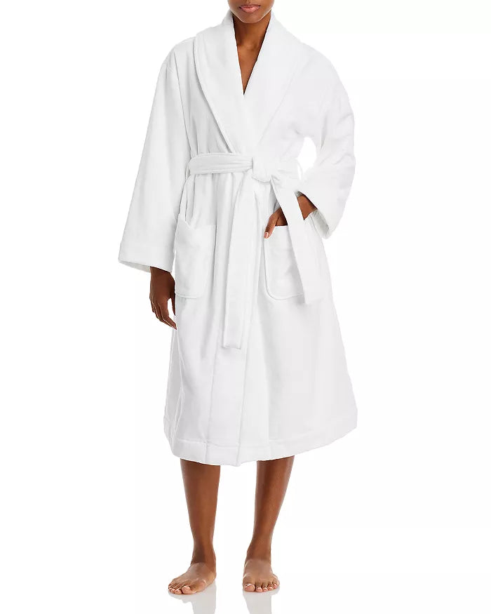 Hudson Park Collection Velour Robe 100% Cotton, Size S/M