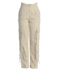 Jluxlabel Womens Better Half Linen Utility Pants - XL