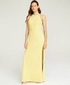 Speechless Juniors Beaded Strappy-Back Halter Gown