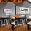 Upgrade Your 'Rustic Family Antler' (Style 1) Canvas To 24x48 Inches