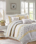 Madison Park Dawn 6 Piece Cotton Percale Reversible Coverlet Set - King/Cal King