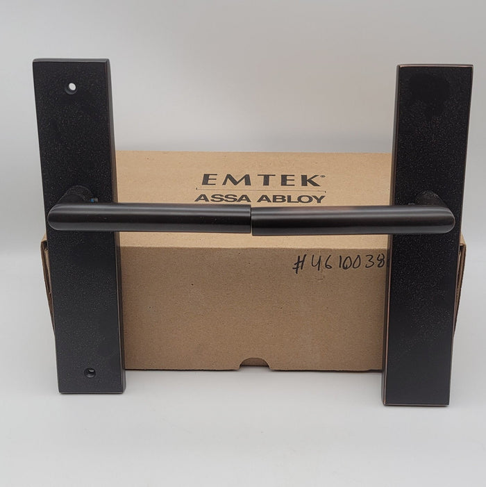Emtek Unkeyed Dummy 10x2 inch Stretto with Stuttgart Lever