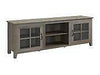 Walker Edison Furniture W70CSGDGW 70 In. Farmhouse Wood TV Stand, Grey Wash