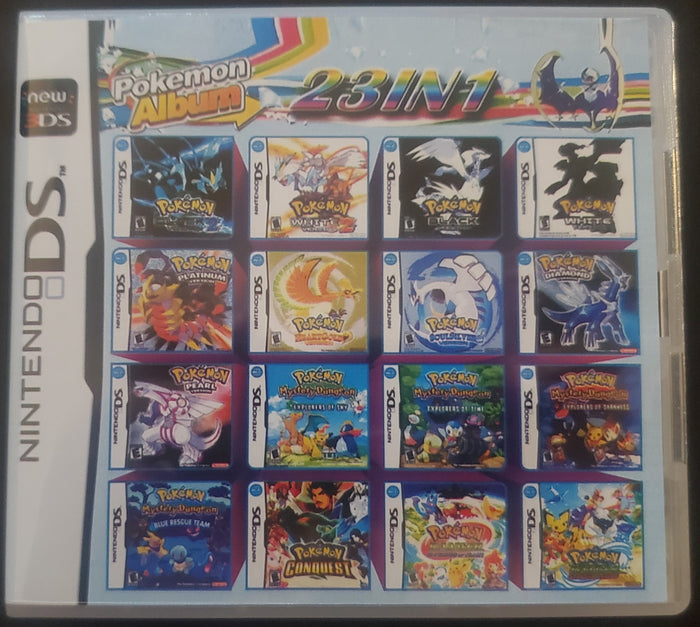 Pokemon 23 in 1 NDS Nintendo DS Huge Collection Great Value Lot In Box