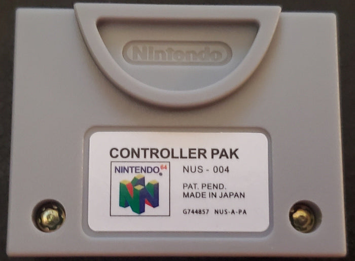 Controller Pak Memory Card Nintendo 64 N64 Save Games