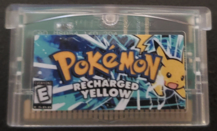 Pokemon Recharged Yellow GBA Pokemon ROM Hack Video Game Boy Advance