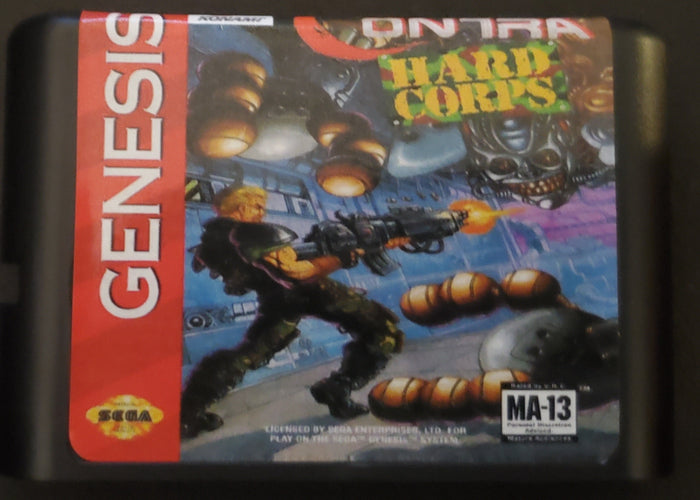 Contra Hard Corps Sega Genesis Mega Drive Video Game Cartridge 1994