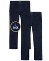 The Childrens Place Girls Uniform Stretch Skinny Chino Pants 2-Pack, Size 10