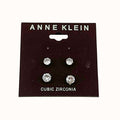 Anne Klein Glass Stone Stud Earring Set