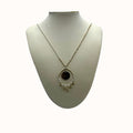 Lucky Brand Two-Tone Pendant Long Necklace 30 + 2 Extender Necklace