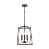 Capital Lighting 537641 Thea 4 Light 12 Wide Taper Candle Pendant Oil Rubbed Br