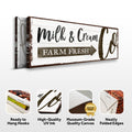 Farm Fresh Milk And Cream Co Sign