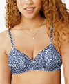 Hanes Womens Ultimate T-Shirt Soft Contour Wirefree Bra in Daisy Sketch Print W