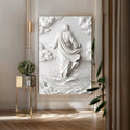 3D Minimalist Jesus Walking on Water Wall Art