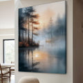 Misty Lake Wall Art