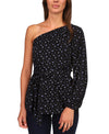 Michael Kors One Shoulder Tie Waist Tunic Top