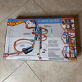 Hot Wheels Sky Crash Tower Motorized Track Set with Car, Stores 20+ 1:64 Cars