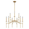 VAXCEL H0180 Kedzie 9L Chandelier Brass