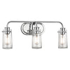 Kichler Braelyn 3 Light 24-Inches Seeded Glass Vanity Light