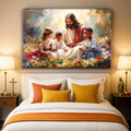 Jesus With Children Faith Wall Art VII