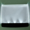 Light for Reading in Bed at Night Clear LED Book Full Page Light Illuminator Pan