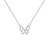 Butterfly Necklace - Rhinestone Pendant Necklaces for Women Butterflies Charm Je