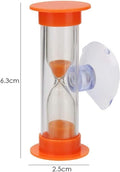 2-Minute Sand Timer With Suction Cup,Hourglass Toothbrush Timer For Kids, Classr