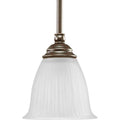 Progress Lighting Renovations Collection Mini-Pendant w/ Etched Glass