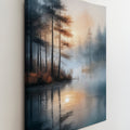 Misty Lake Wall Art