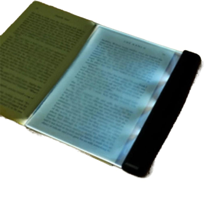 Light for Reading in Bed at Night Clear LED Book Full Page Light Illuminator Pan