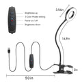 LED Desk Lamp Clip on Light with 3 Color Modes 10 Brightness Ring/Clamp Light 36