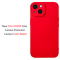 for iPhone 14 Case, Red Silicone TPU Rubber Back Cover Case Compatible for iPhon