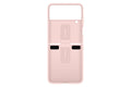 Galaxy Z Flip 4 Silicone Cover with Ring, Protective Phone Case with Finger Loop