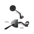 Scooter Adjustable Rear View Glass Bicycle Mirror Reflector Rearview Mirror Comp