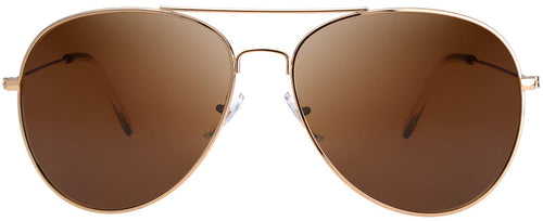 Classic Aviator Frame Light Color Lens XL Oversized Sunglasses Gift Box (2